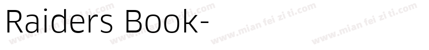Raiders Book字体转换